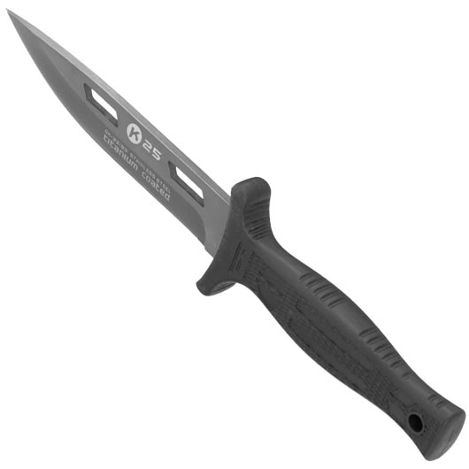 K25 Stiefelmesser Tactical titanbeschichtet schwarz inkl. Nylon-Grtelscheide Bild 6