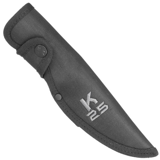 K25 Outdoormesser Tactical II titanbeschichtet schwarz mit Sgezahnung inkl. Nylon-Grtelscheide Bild 5