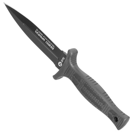 K25 Stiefelmesser Tactical II titanbeschichtet schwarz inkl. Nylon-Grtelscheide Bild 6