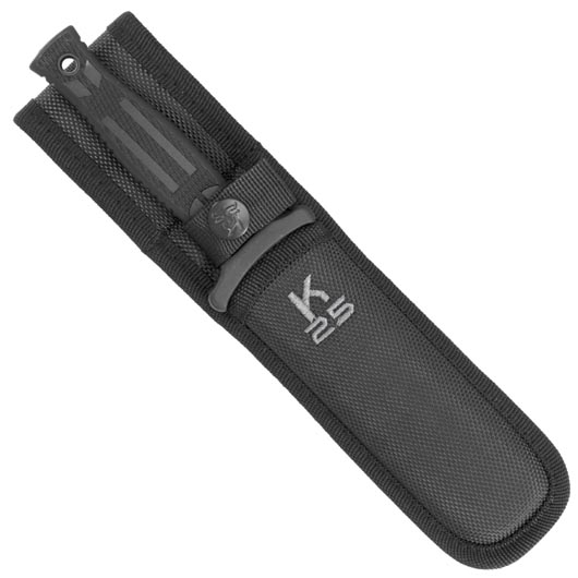 K25 Stiefelmesser CNC titanbeschichtet grau/schwarz inkl. Nylon-Grtelscheide Bild 4
