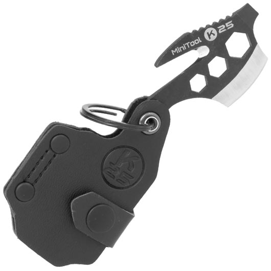 K25 Multitool 6 in 1 schwarz inkl. Lederetui und Schlsselring Bild 2