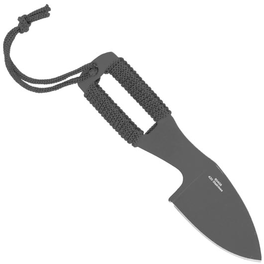 Haller Neck Knife schwarz inkl. Kydexscheide und Kugelkette Bild 1