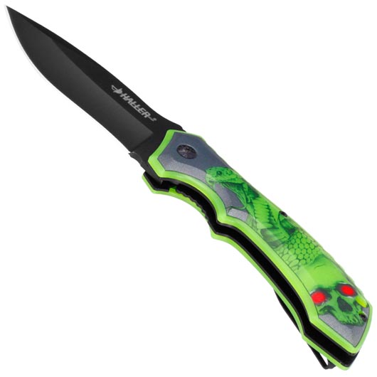 Haller Taschenmesser Glowing III 3D-Motiv Glow in the Dark inkl. Grtelclip Bild 2