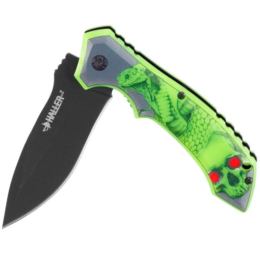 Haller Taschenmesser Glowing III 3D-Motiv Glow in the Dark inkl. Grtelclip Bild 3