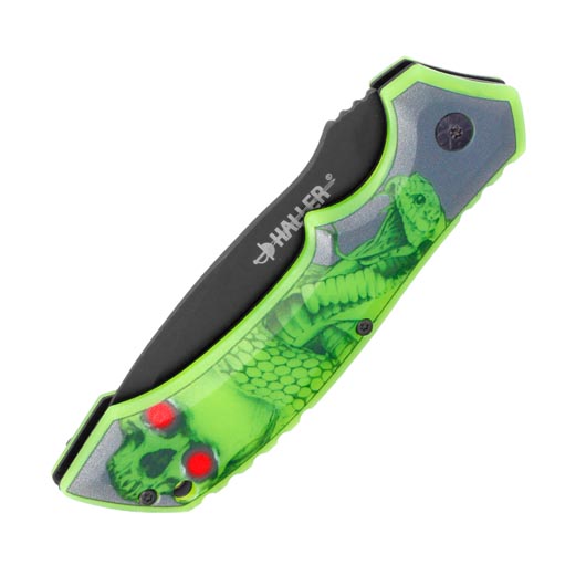 Haller Taschenmesser Glowing III 3D-Motiv Glow in the Dark inkl. Grtelclip Bild 4