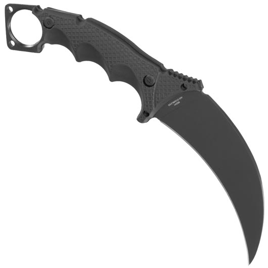 BlackField Karambit Messer Cyllene schwarz inkl. verstellbarer Kydexscheide Bild 1