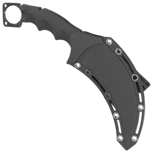 BlackField Karambit Messer Cyllene schwarz inkl. verstellbarer Kydexscheide Bild 4