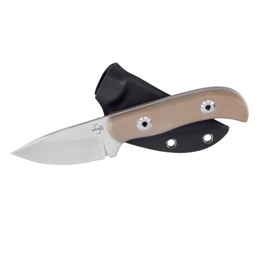 Bker Plus Outdoormesser Dasos 2.0 D2 Stahl tan inkl. Kydexscheide und 90 Grtelclip Bild 3