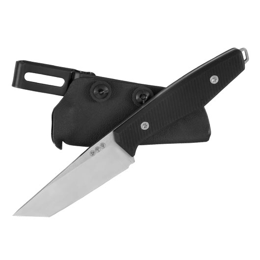 Bker Grtelmesser AK1 American Tanto schwarz inkl. Kydexscheide Bild 3