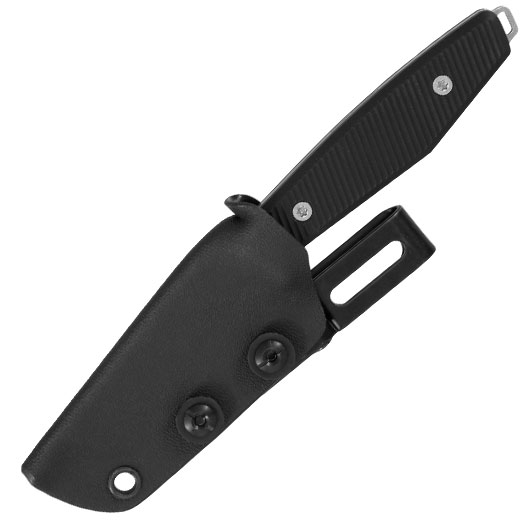 Bker Grtelmesser AK1 American Tanto schwarz inkl. Kydexscheide Bild 4