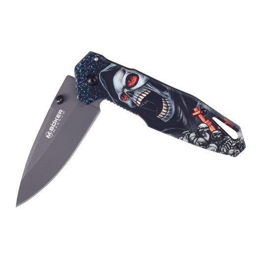 Magnum Einhandmesser Screaming Skull inkl. Grtelclip Bild 3