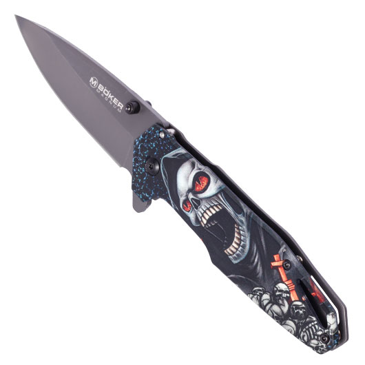 Magnum Einhandmesser Screaming Skull inkl. Grtelclip Bild 6