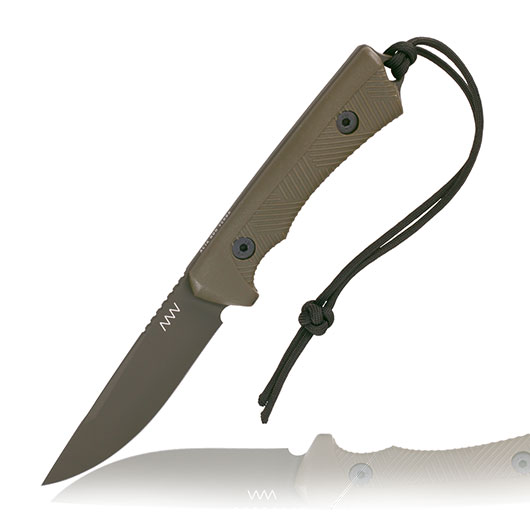ANV Knives Outdoormesser P200 Sleipner Stahl Cerakote oliv inkl. Kydexscheide