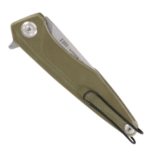 ANV Knives Einhandmesser Z300 G10 Sleipner Stahl oliv/stonewash inkl. Grtelclip Bild 5