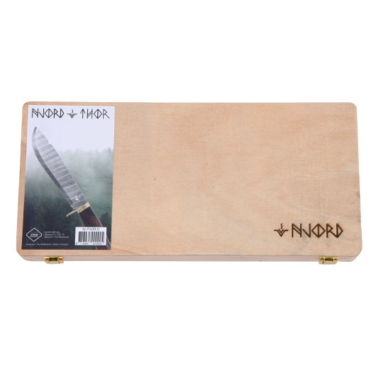 Njord Haumesser Thor Damast inkl. Lederscheide und Aufbewahrungsbox Bild 8