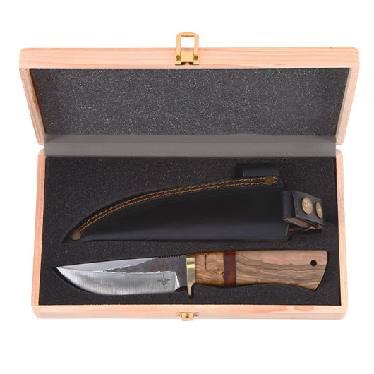 Njord Outdoormesser Bjorn Hunter inkl. Lederscheide und Aufbewahrungsbox Bild 7