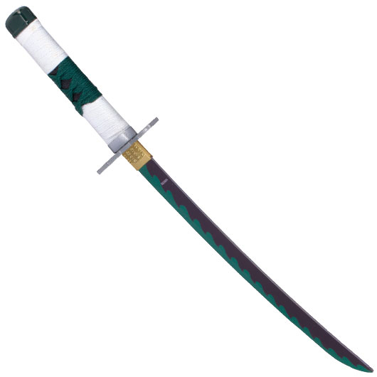Haller Mini Katana Demon Slayer Sanemi schwarz/grn inkl. Scheide und Schwertstnder Bild 2