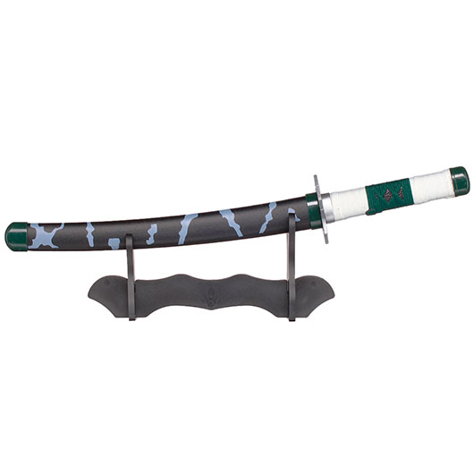 Haller Mini Katana Demon Slayer Sanemi schwarz/grn inkl. Scheide und Schwertstnder Bild 4