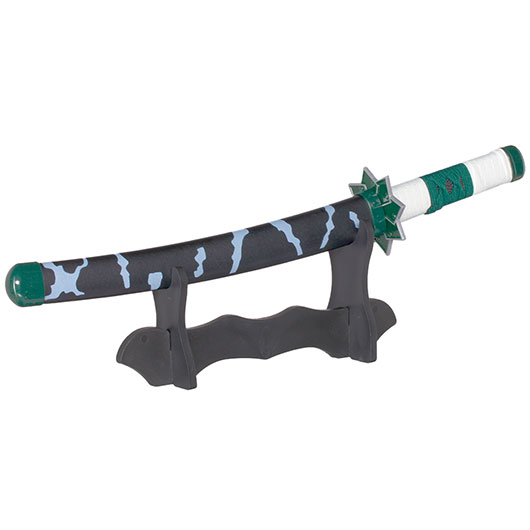 Haller Mini Katana Demon Slayer Sanemi schwarz/grn inkl. Scheide und Schwertstnder Bild 5