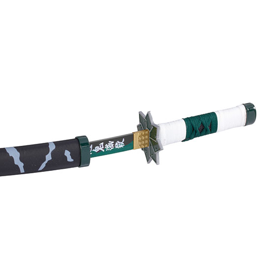 Haller Mini Katana Demon Slayer Sanemi schwarz/grn inkl. Scheide und Schwertstnder Bild 8