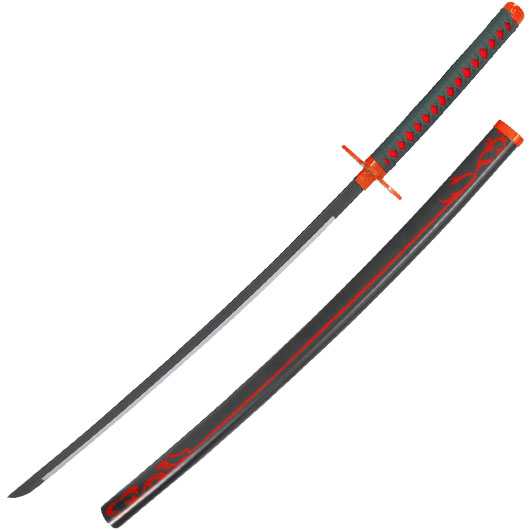Haller Dekokatana Demon Slayer Shinobu schwarz/orange inkl. Scheide, Grtel und Holster