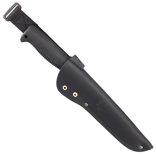 Peltonen Knives Outdoormesser M95 Ranger Puukko Kohlenstoffstahl schwarz inkl. Lederscheide Bild 2