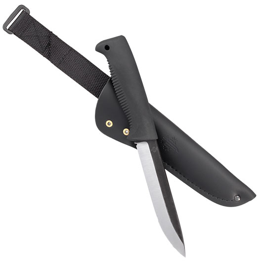 Peltonen Knives Outdoormesser M95 Ranger Puukko Kohlenstoffstahl schwarz inkl. Lederscheide Bild 3