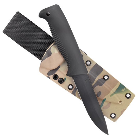 Peltonen Knives Outdoormesser M07 Ranger Puukko schwarz beschichtet inkl. Kydexscheide multicam Bild 3