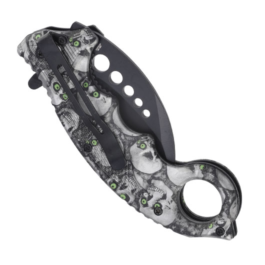 CJH Karambit Totenkpfe inkl. Grtelclip Bild 5
