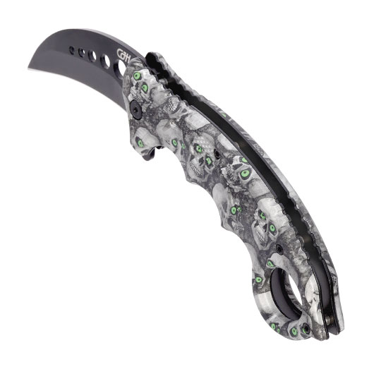 CJH Karambit Totenkpfe inkl. Grtelclip Bild 6