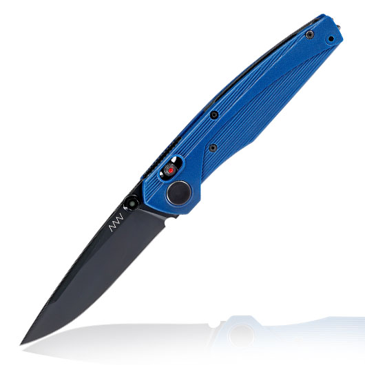 ANV Knives Einhandmesser A100 BB Sleipner Stahl blau inkl. Grtelclip