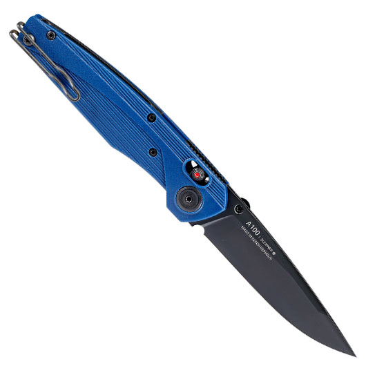 ANV Knives Einhandmesser A100 BB Sleipner Stahl blau inkl. Grtelclip Bild 1