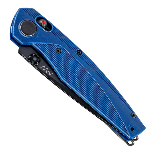ANV Knives Einhandmesser A100 BB Sleipner Stahl blau inkl. Grtelclip Bild 4