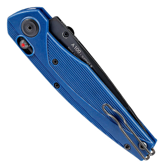 ANV Knives Einhandmesser A100 BB Sleipner Stahl blau inkl. Grtelclip Bild 5