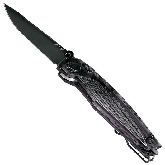 ANV Knives Einhandmesser A100 Ultem BB Sleipner Stahl schwarz inkl. Grtelclip Bild 2