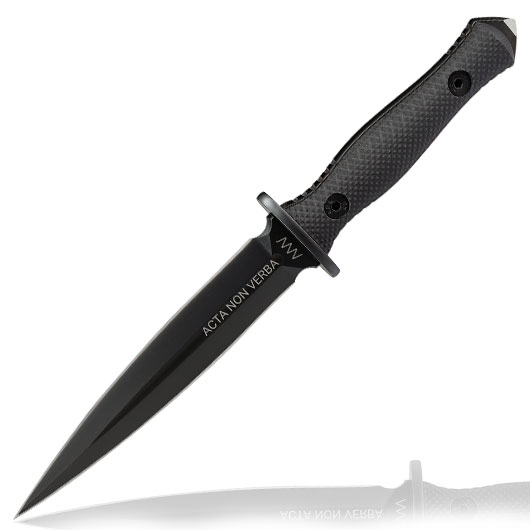 ANV Knives Dolch M500 Kamba Elmax Stahl schwarz inkl. Kydexscheide