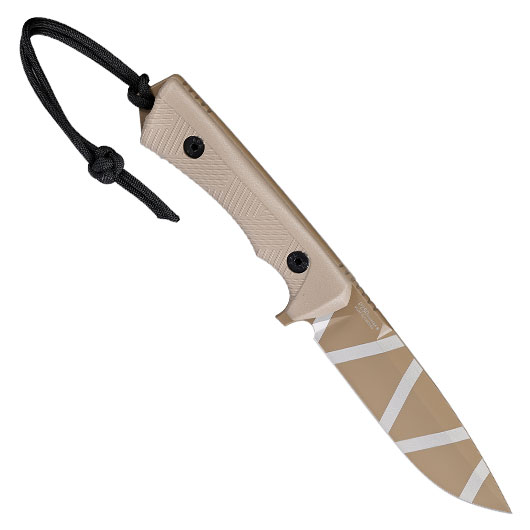 ANV Knives Outdoormesser P250 Sleipner Stahl Cerakote coyote camo inkl. Kydexscheide Bild 1