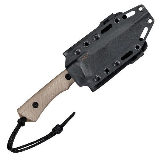 ANV Knives Outdoormesser P250 Sleipner Stahl Cerakote coyote camo inkl. Kydexscheide Bild 4