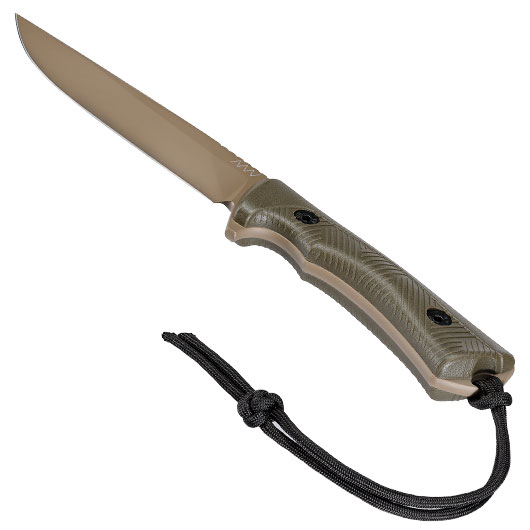ANV Knives Outdoormesser P300 Sleipner Stahl Cerakote oliv/coyote inkl. Kydexscheide Bild 2