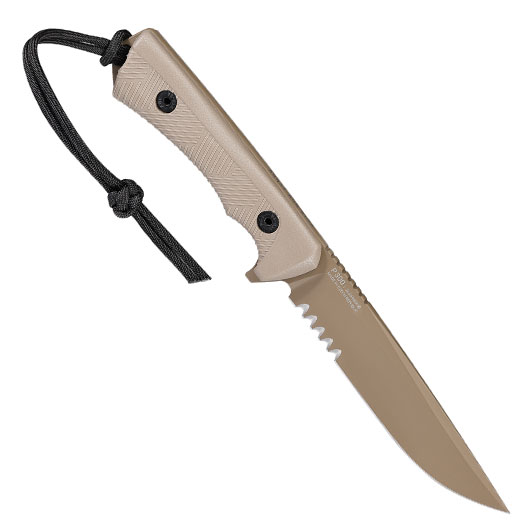 ANV Knives Outdoormesser P300 mit Sgezahnung Sleipner Stahl Cerakote coyote inkl. Kydexscheide Bild 1