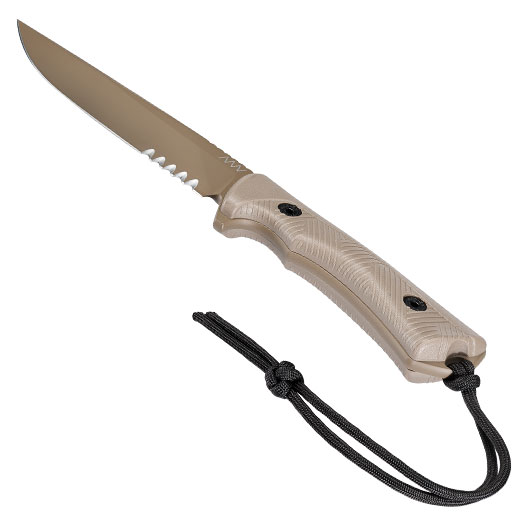 ANV Knives Outdoormesser P300 mit Sgezahnung Sleipner Stahl Cerakote coyote inkl. Kydexscheide Bild 2