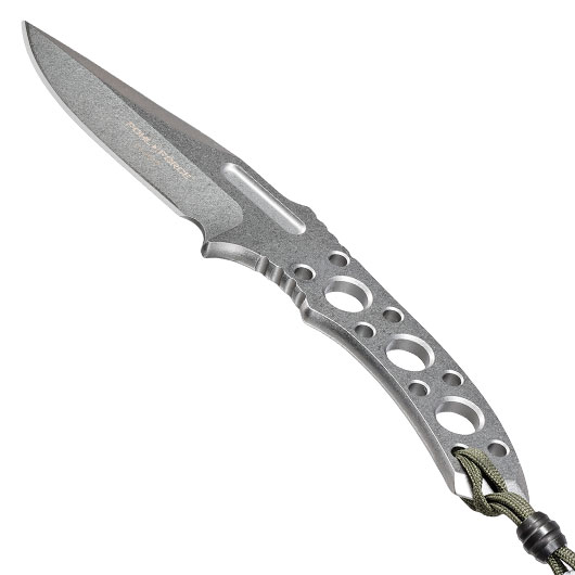 Pohl Force Outdoormesser Charlie Two SW Gen2 silber inkl. Kydexscheide und nachleuchtendem Lanyard Bild 2