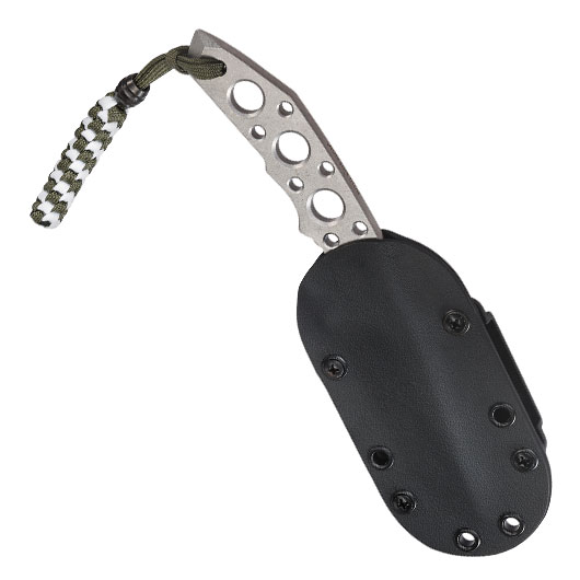 Pohl Force Outdoormesser Charlie Three SW Gen2 silber inkl. Kydexscheide und nachleuchtendem Lanyard Bild 4