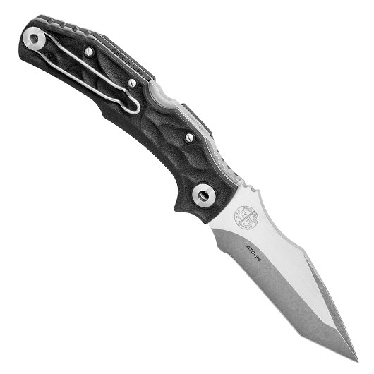 Pohl Force Taschenmesser Bravo Two Classic schwarz/silber inkl. Grtelclip Bild 1