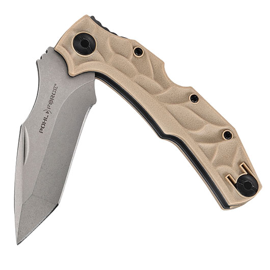 Pohl Force Taschenmesser Bravo Two Classic FDE inkl. Grtelclip und Nylonholster Bild 3