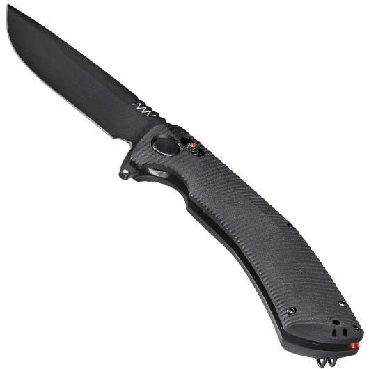ANV Knives Einhandmesser A400 BB Sleipner Stahl schwarz inkl. Grtelclip Bild 2