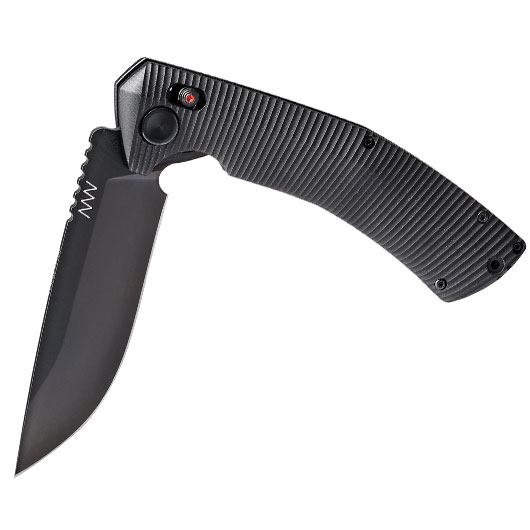 ANV Knives Einhandmesser A400 BB Sleipner Stahl schwarz inkl. Grtelclip Bild 3