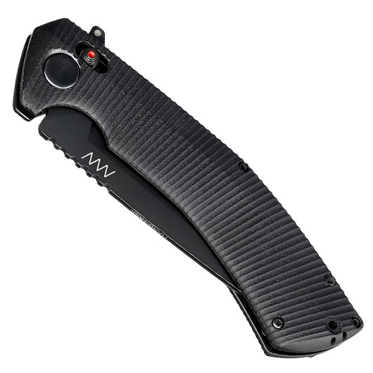 ANV Knives Einhandmesser A400 BB Sleipner Stahl schwarz inkl. Grtelclip Bild 4