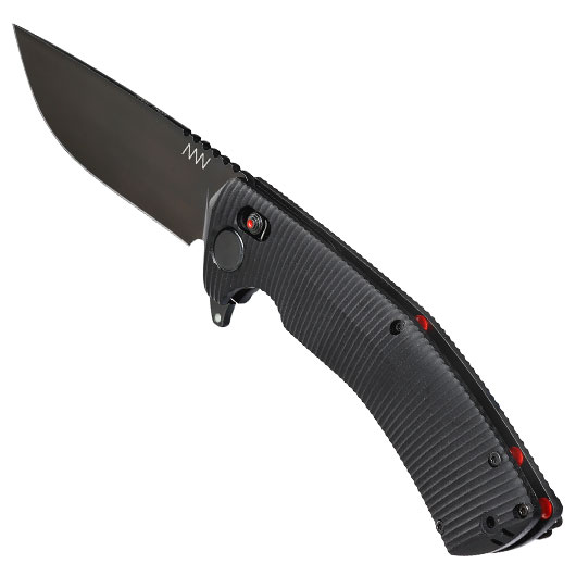 ANV Knives Einhandmesser A400 BB Sleipner Stahl schwarz inkl. Grtelclip Bild 6