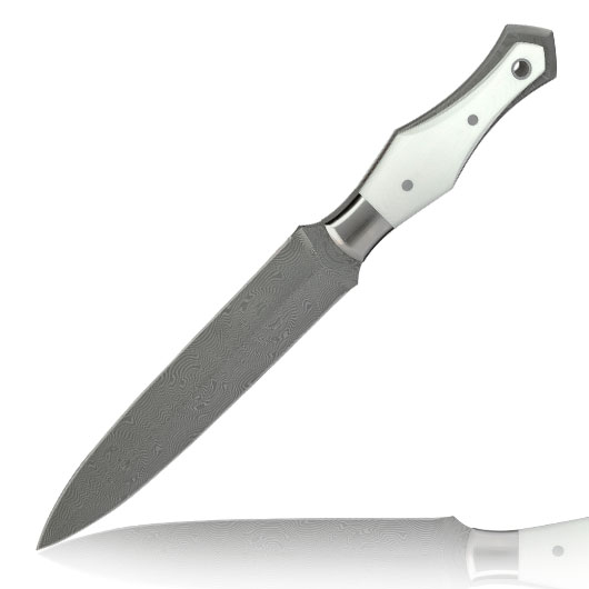 Pohl Force Dolch MK-10 Last Blood Damast Stahl inkl. Kydexscheide und Sammlertasche